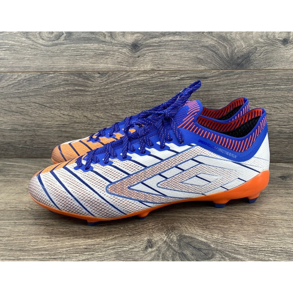 UMBRO Velocita Elixir Pro FG Soccer Cleats Men's‎ Size 11.5 Royal Blue Orange